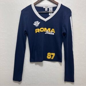 Tilly’s RSQ Women’s LS Graphic Baby Tee Shirt Size L